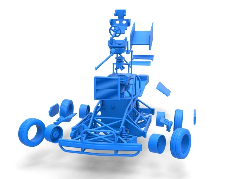 New Zealand Superstock car while turning Version 2 Scale 1 to 25 3D Print Model