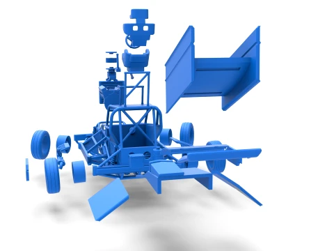 New Zealand Superstock car while turning Version 2 Scale 1 to 25 3D Print Model
