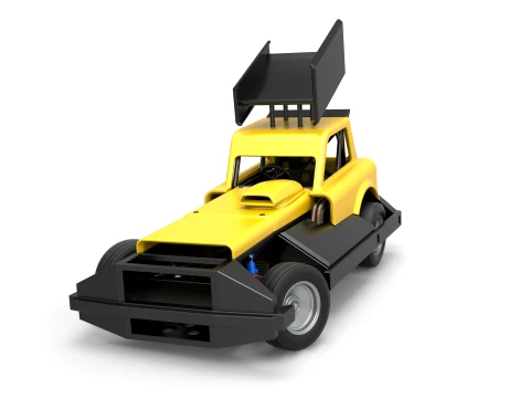 New Zealand Superstock car while turning Version 3 Scale 1 to 25 3D Print Model