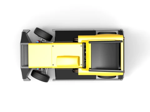 New Zealand Superstock car while turning Version 3 Scale 1 to 25 3D Print Model