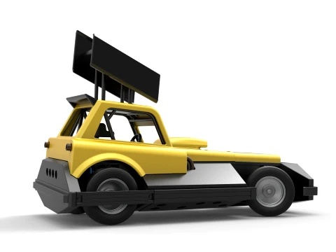 New Zealand Superstock car while turning Version 3 Scale 1 to 25 3D Print Model