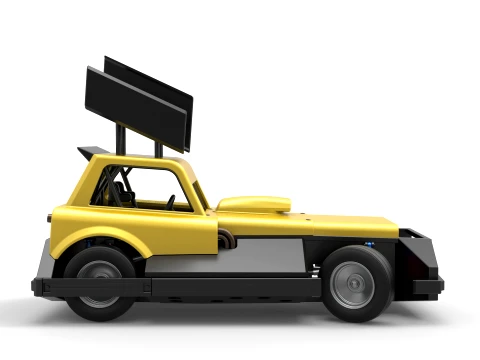 New Zealand Superstock car while turning Version 3 Scale 1 to 25 3D Print Model