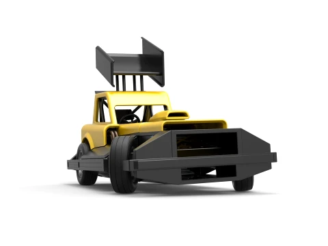 New Zealand Superstock car while turning Version 3 Scale 1 to 25 3D Print Model