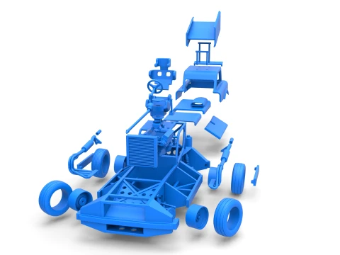 New Zealand Superstock car while turning Version 3 Scale 1 to 25 3D Print Model