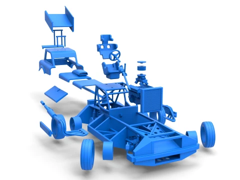 New Zealand Superstock car while turning Version 3 Scale 1 to 25 3D Print Model