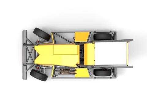 New Zealand Superstock car while turning Version 4 Scale 1 to 25 3D Print Model