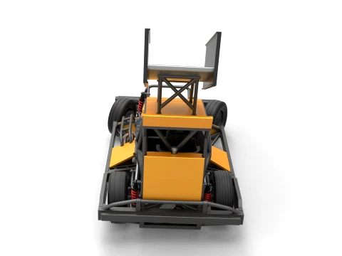 New Zealand Superstock car while turning Version 4 Scale 1 to 25 3D Print Model