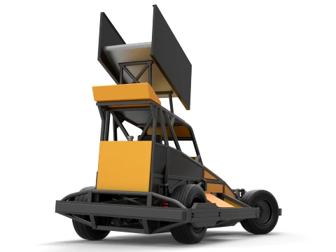 New Zealand Superstock car while turning Version 4 Scale 1 to 25 3D Print Model