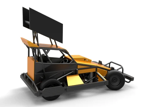 New Zealand Superstock car while turning Version 4 Scale 1 to 25 3D Print Model
