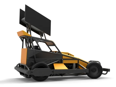 New Zealand Superstock car while turning Version 4 Scale 1 to 25 3D Print Model