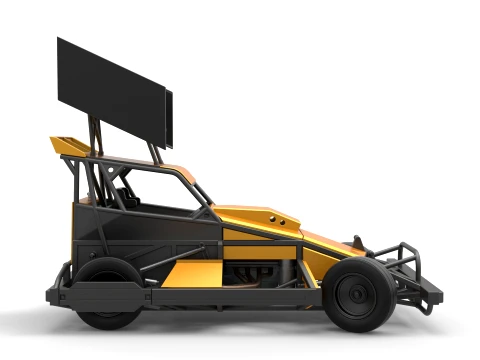 New Zealand Superstock car while turning Version 4 Scale 1 to 25 3D Print Model