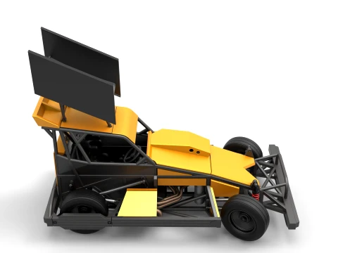 New Zealand Superstock car while turning Version 4 Scale 1 to 25 3D Print Model