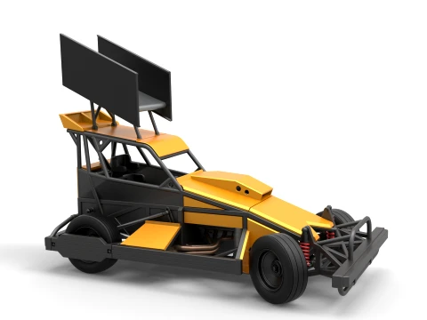 New Zealand Superstock car while turning Version 4 Scale 1 to 25 3D Print Model