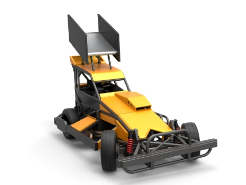New Zealand Superstock car while turning Version 4 Scale 1 to 25 3D Print Model