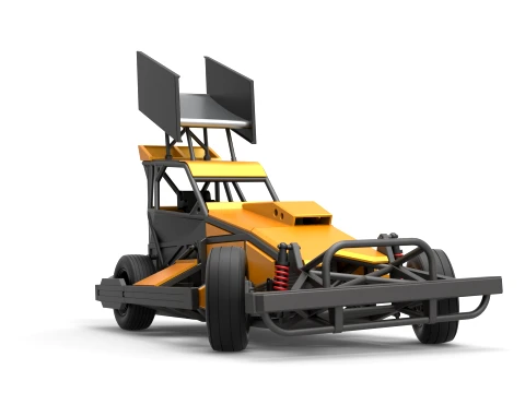 New Zealand Superstock car while turning Version 4 Scale 1 to 25 3D Print Model