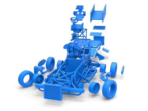 New Zealand Superstock car while turning Version 4 Scale 1 to 25 3D Print Model