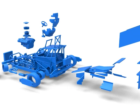 New Zealand Superstock car while turning Version 4 Scale 1 to 25 3D Print Model