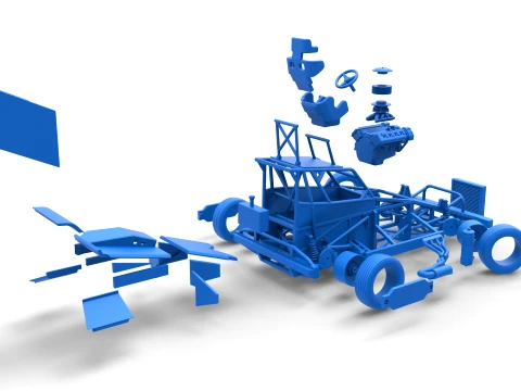 New Zealand Superstock car while turning Version 4 Scale 1 to 25 3D Print Model