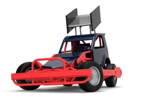 New Zealand Superstock car while turning Version 5 Scale 1 to 25 3D Print Model