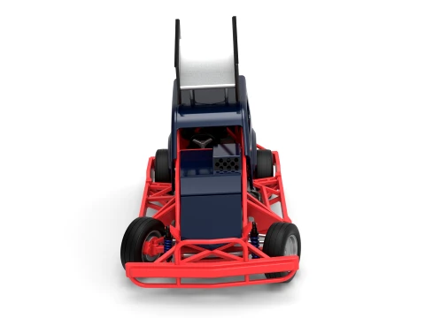 New Zealand Superstock car while turning Version 5 Scale 1 to 25 3D Print Model