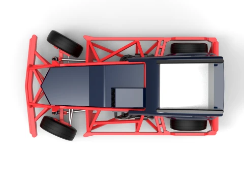 New Zealand Superstock car while turning Version 5 Scale 1 to 25 3D Print Model