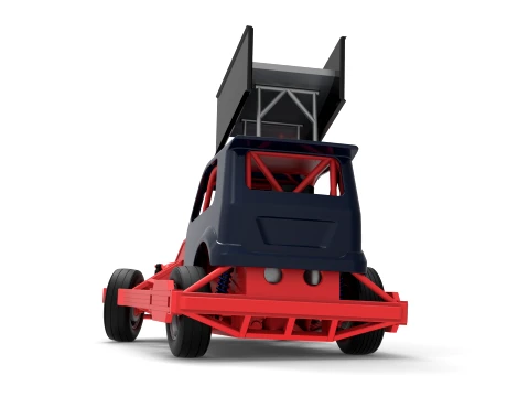 New Zealand Superstock car while turning Version 5 Scale 1 to 25 3D Print Model