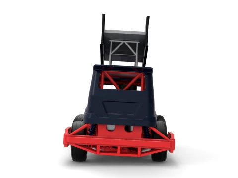 New Zealand Superstock car while turning Version 5 Scale 1 to 25 3D Print Model