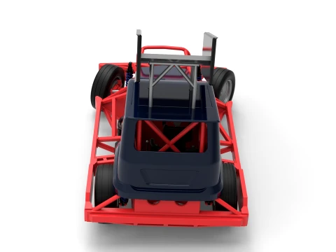 New Zealand Superstock car while turning Version 5 Scale 1 to 25 3D Print Model