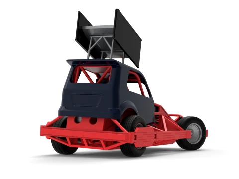 New Zealand Superstock car while turning Version 5 Scale 1 to 25 3D Print Model