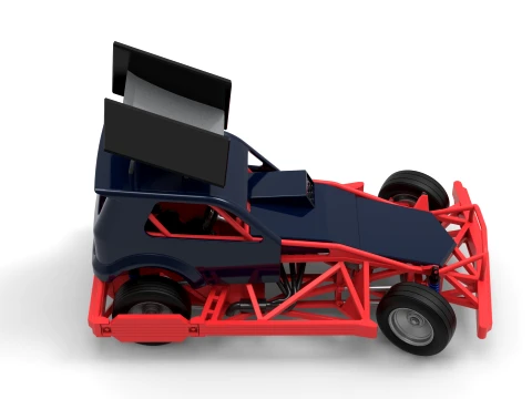 New Zealand Superstock car while turning Version 5 Scale 1 to 25 3D Print Model