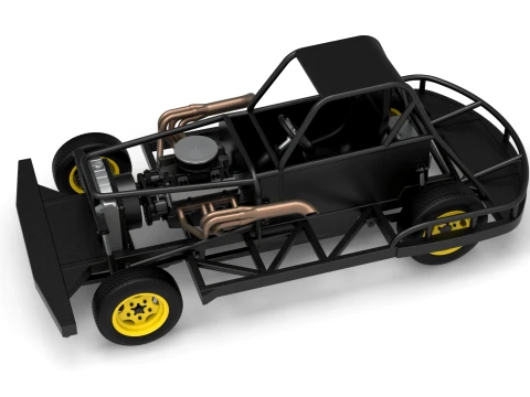 New Zealand Vintage Stock car Base Scale 1 to 25 3D Print Model