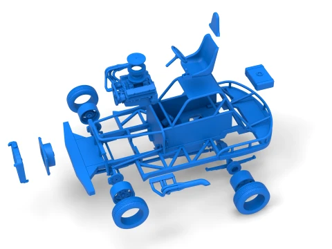 New Zealand Vintage Stock car Base Scale 1 to 25 3D Print Model