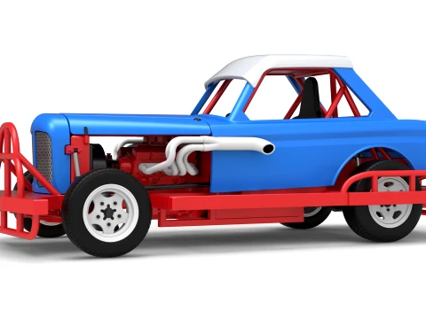 New Zealand Vintage Stock car Scale 1 to 25 3D Print Model