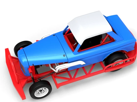 New Zealand Vintage Stock car Scale 1 to 25 3D Print Model