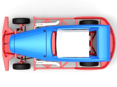 New Zealand Vintage Stock car Scale 1 to 25 3D Print Model