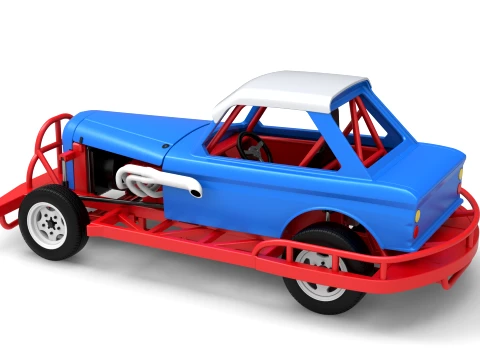 New Zealand Vintage Stock car Scale 1 to 25 3D Print Model