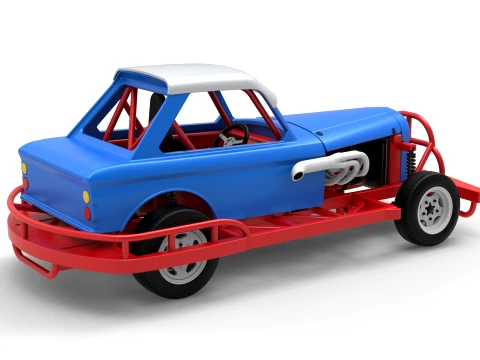New Zealand Vintage Stock car Scale 1 to 25 3D Print Model
