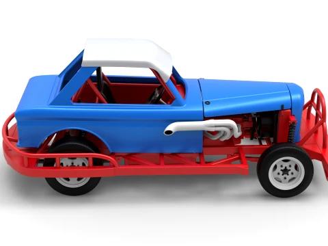 New Zealand Vintage Stock car Scale 1 to 25 3D Print Model