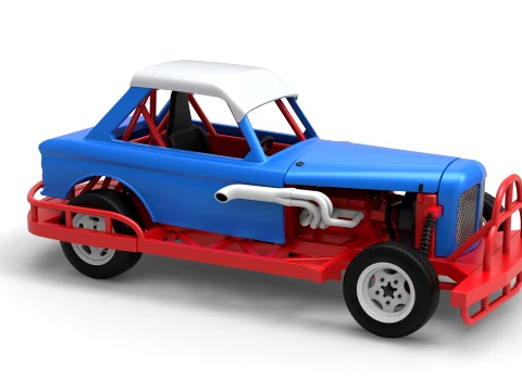 New Zealand Vintage Stock car Scale 1 to 25 3D Print Model