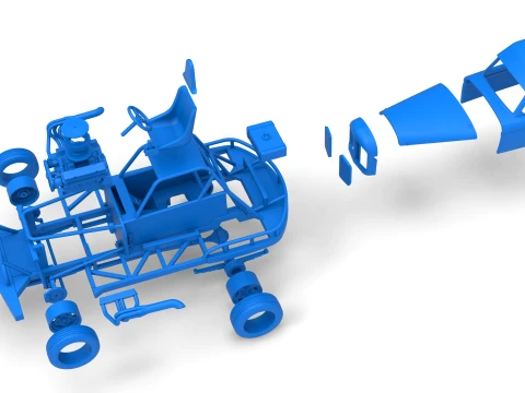 New Zealand Vintage Stock car Scale 1 to 25 3D Print Model