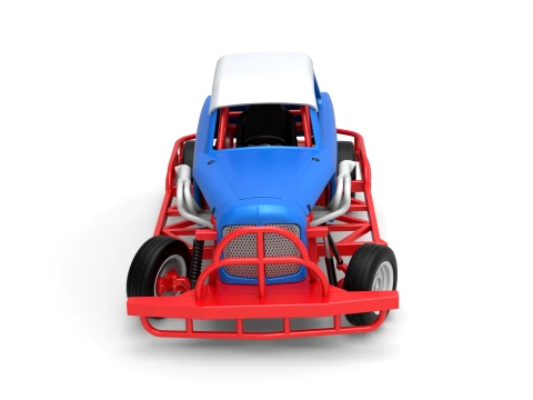 New Zealand Vintage Stock car while turning Scale 1 to 25 3D Print Model