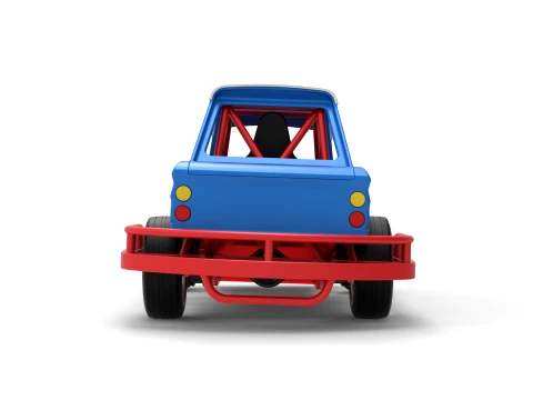 New Zealand Vintage Stock car while turning Scale 1 to 25 3D Print Model
