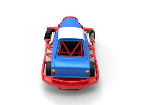 New Zealand Vintage Stock car while turning Scale 1 to 25 3D Print Model