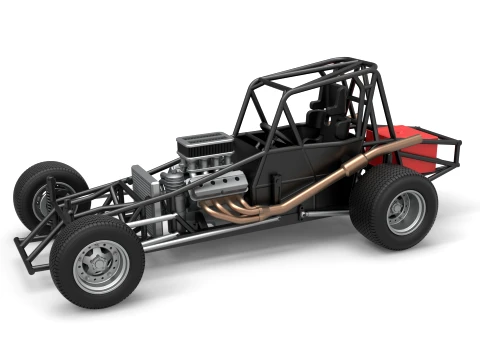 Northeast Dirt Modified stock car Base Scale 1 to 25 3D 打印模型
