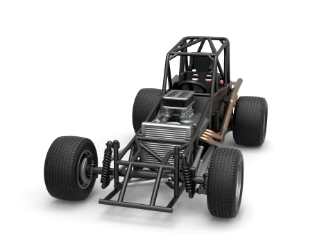 Northeast Dirt Modified stock car Base Scale 1 to 25 3D Print Model