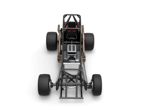 Northeast Dirt Modified stock car Base Scale 1 to 25 3D Print Model