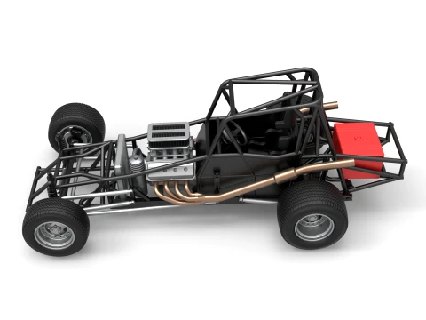 Northeast Dirt Modified stock car Base Scale 1 to 25 3D Print Model