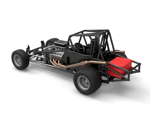Northeast Dirt Modified stock car Base Scale 1 to 25 3D Print Model