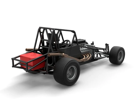 Northeast Dirt Modified stock car Base Scale 1 to 25 3D Print Model