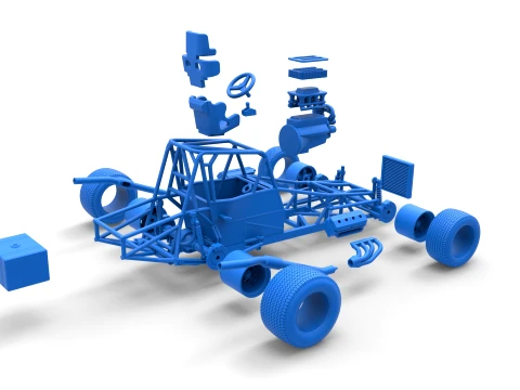 Northeast Dirt Modified stock car Base Scale 1 to 25 3D Print Model